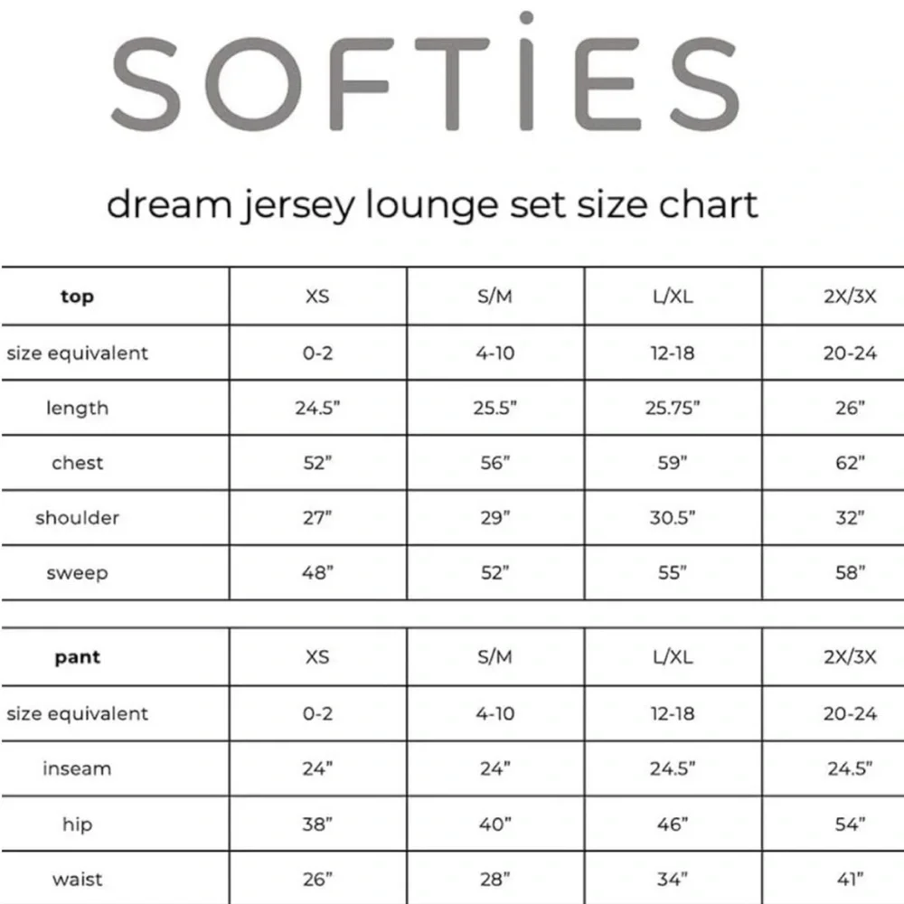 Softies Dream Jersey Lounge Set in Heather Gray sz S/M - Picture 8 of 8